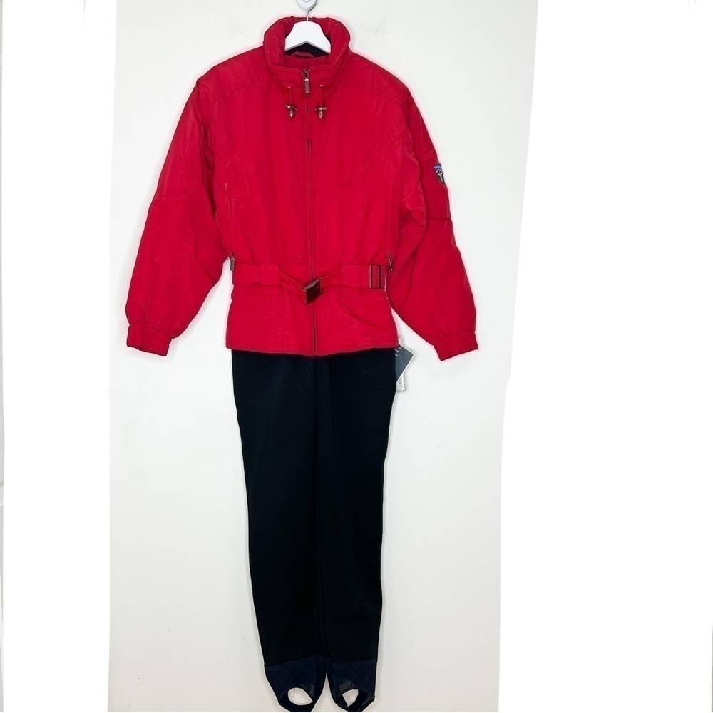 NWT Vintage Tyrolia Onsie Ski Suit Red Size 10